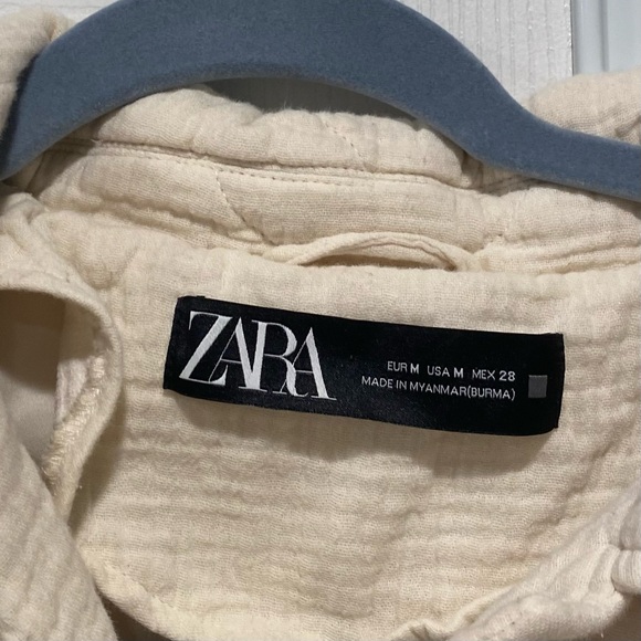 Zara Cream Quilted Jacket - Picture 6 of 6